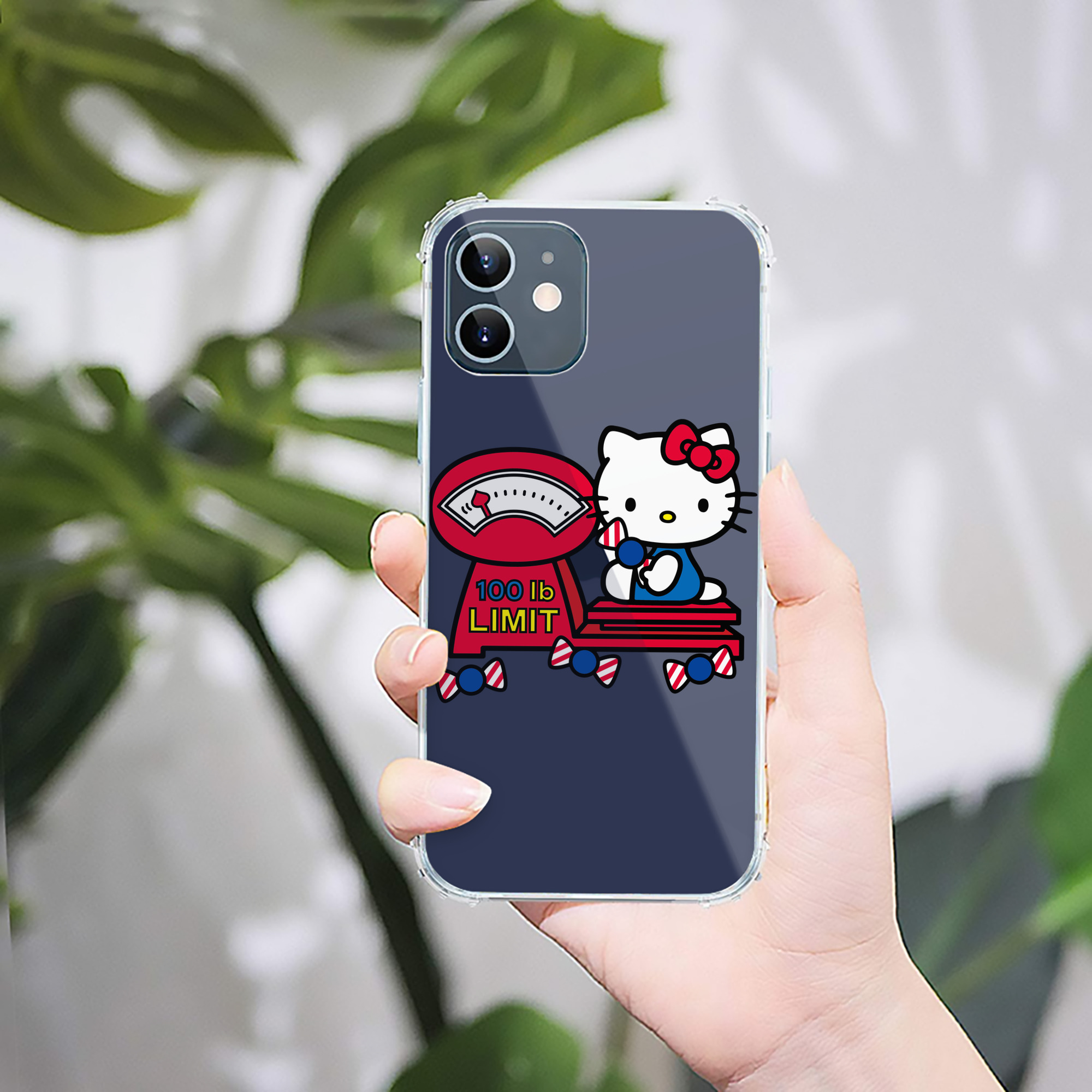 （画像用） Hello Kitty ハローキティ 【iPhone 12シリーズ対応】透明スマホケース（クリアソフトケース）